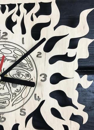 Круглий дизайнерський дерев'яний годинник «sublime» cl-04483 фото