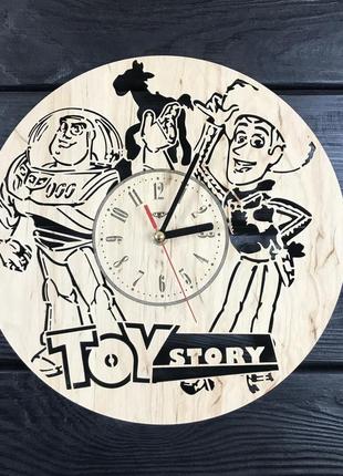 Дитячий дерев'яний годинник на стіну «toy story» cl-0450