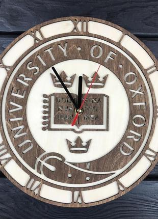 Декоративные деревянные часы на стену «оксфорд» cl-0630