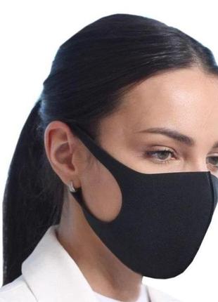Маска пітта багаторазова чорна