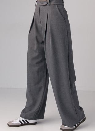 Жіночі класичні штани зі складками артикул: 089723 фото