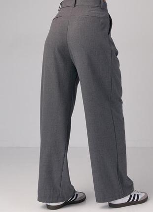 Жіночі класичні штани зі складками артикул: 089724 фото