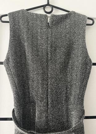 Комбинезон кюлоты серый с поясом6 фото