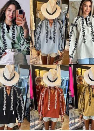 Блузка рубашка вышиванка вышивка