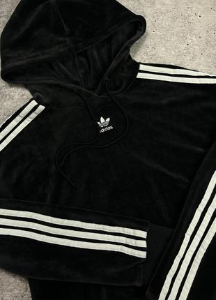 Велюровая кофта adidas original худи2 фото