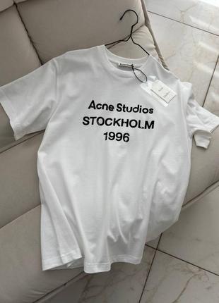 Белая футболка acne studios