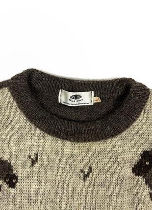 Шикарный винтажный шерстяной свитер black sheep англия ирландия2 фото