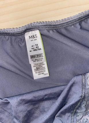 Трусики с гипюром высокая посадка marks&spencer uk14 eur423 фото