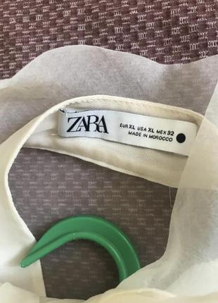 Изысканная рубашка из органзы от zara4 фото