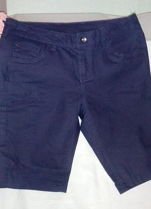 Синие эластичные шорты,42-48разм,esmara.