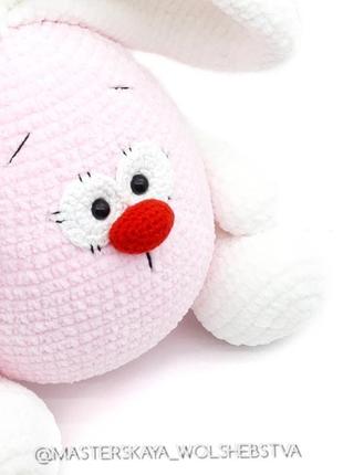 Вязаный зайка. зайка. вязаные игрушки. интерьерная игрушка. игрушка для фотосессии....