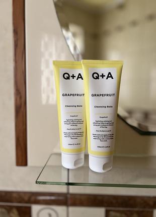 Очищуючий бальзам для обличчя q+a grapefruit cleansing balm