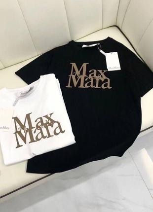 Стильная базовая футболка max mara макс мара белого цвета♥️5 фото