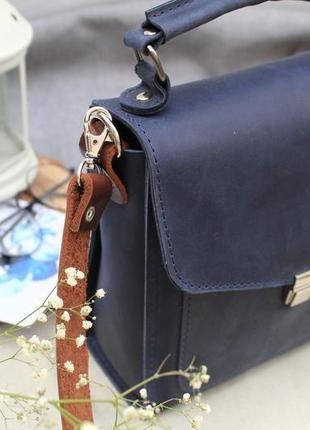 Жіноча шкіряна сумочка через плече. шкіряна сумка.