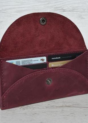 Шкіряний жіночий гаманець. клатч. шкіряний гаманець.