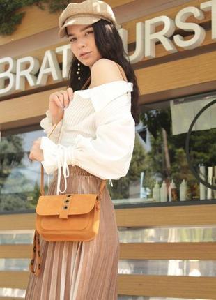 Шкіряна сумочка через плече. жіноча сумочка