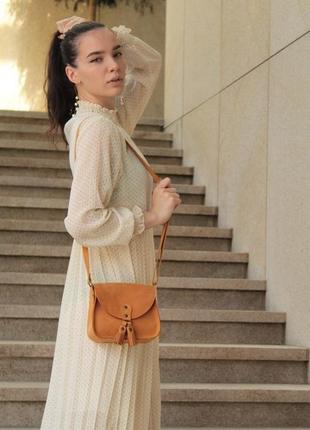 Шкіряна сумочка через плече