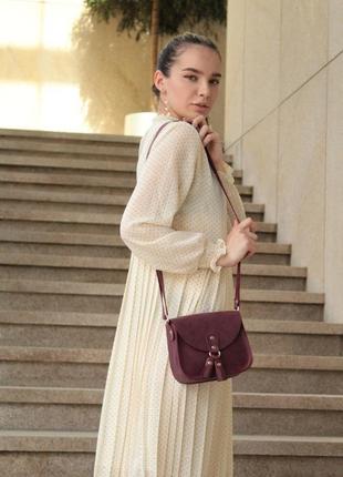 Шкіряна сумочка через плече. жіноча сумочка