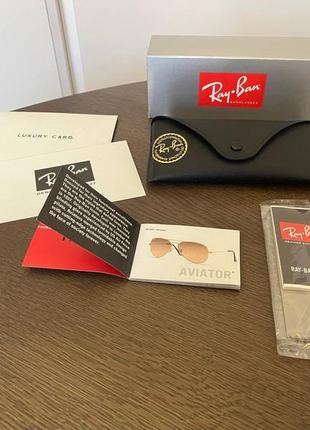 Солнцезащитные очки ray-ban aviator large metal rb 3025 002/48 58 мм. tinted dark grey polar8 фото