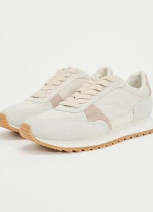 Кроссовки zara. натуральный замш+ ткань‼️‼️‼️