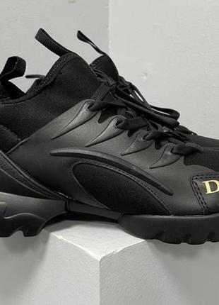 Женские кроссовки  dior d-connect sneaker black