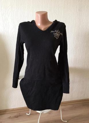 Платье туника с капюшоном