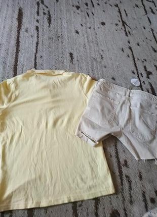Стильні бавовняні шорти та теніска, футболка.9 фото