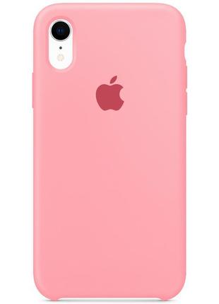 Silicone case iphone 7/8/8plus/se/xr/x/xs/11/12 pink qscreen4 фото