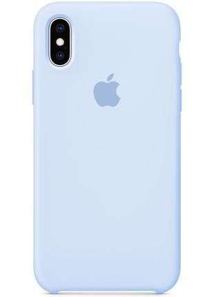 Silicone case iphone 8/8plus/se/xr/x/xs/11/12 sky blue qscreen