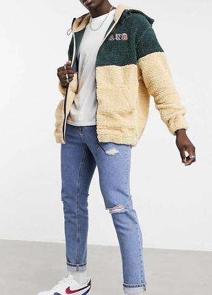 Asos sherpa чоловіча флісова куртка-кофта шерпа1 фото