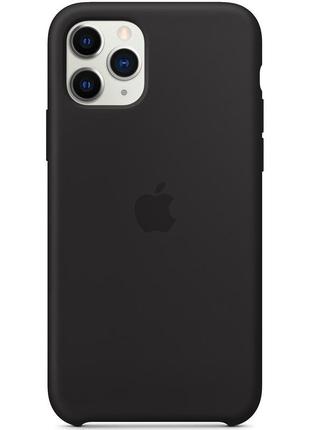 Silicone case iphone 6plus/8/8plus/se/xr/x/xs/11/12 black qscreen1 фото