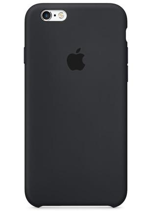 Silicone case iphone 6plus/8/8plus/se/xr/x/xs/11/12 black qscreen2 фото