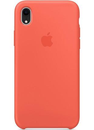 Silicone case iphone 8/8plus/se/xr/x/xs/11/12 nectarine qscreen