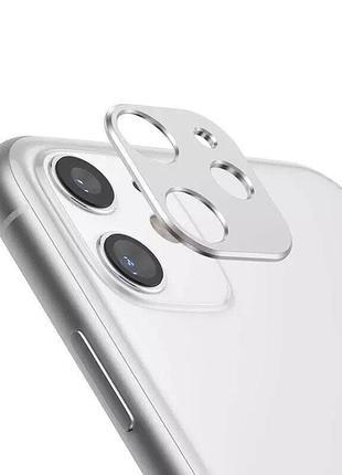 Захисне скло для apple на камеру iphone 11 white qscreen