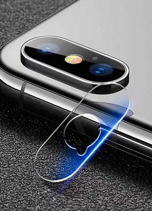 Захисне скло для apple на камеру iphone x/xs clear qscreen