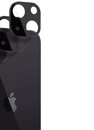 Захисне скло на камеру iphone 13 mini/13 black qscreen1 фото