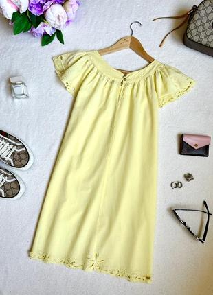 Летнее платье хлопок с прошвой, летнее платье, пляжное платье, платье zara6 фото