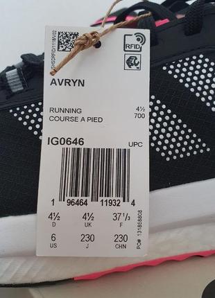 Оригинальные кроссовки adidas avryn black/pink us610 фото