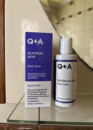 Ежедневный тонер с гликолевой кислотой от q+a