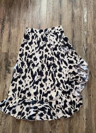 Юбка леопардовый принт