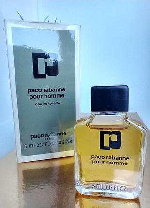Paco rabanne pour homme миниатюра 5мл4 фото