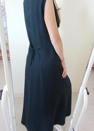 Платье-халат со льном2 фото