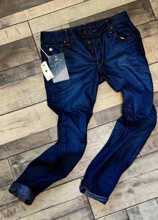 Чоловічі сині модні джинси g-star raw arc 3d relaxed trapted розмір 33/326 фото