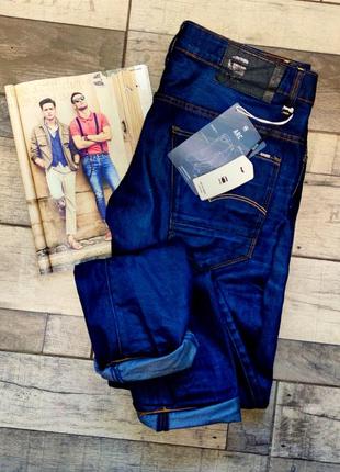 Мужские синие модные джинсы g-star raw arc 3d relaxed trapped  размер  33/322 фото