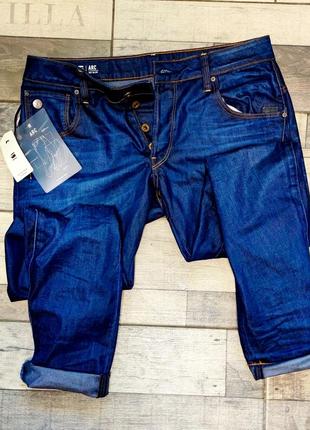Мужские синие модные джинсы g-star raw arc 3d relaxed trapped  размер  33/325 фото