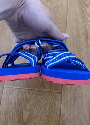 Босоножки,сандали на мальчика 15,4 см синего цвета, летом2 фото