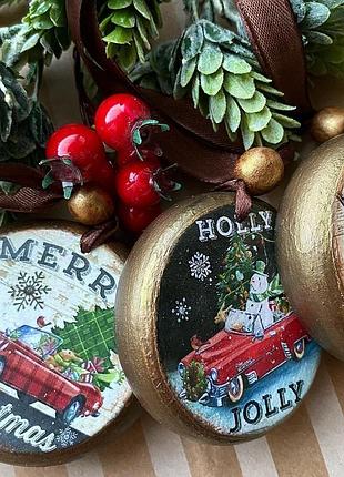 Набор новогодних подвесок