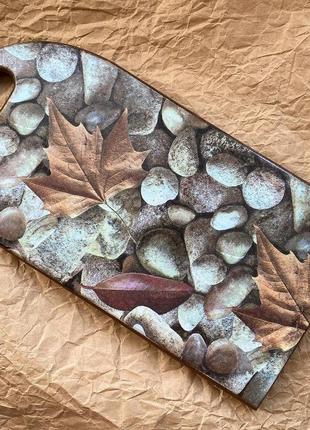 Доска универсальная, для подачи, сервировки "дыхание осени"