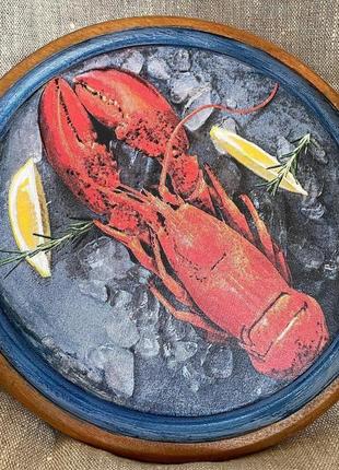 Доска для нарезки, подачи и сервировки "ukrainian lobster"2 фото