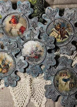 Новогодние снежинки-подвески